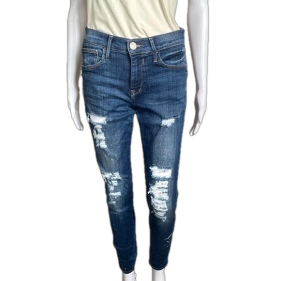 Express Jean Legging Mid Rise 6 regular women’s - Picture 3 of 11